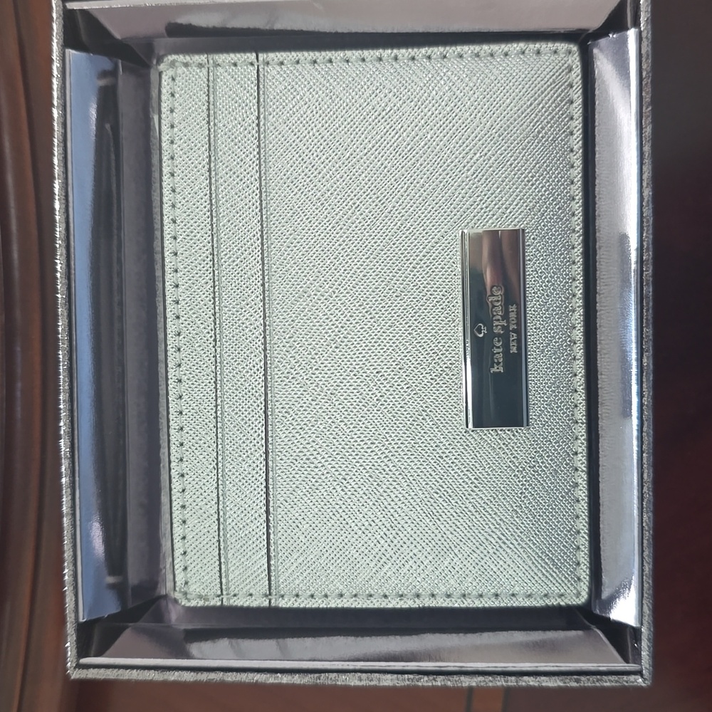 Kate Spade Kenzie Boxed Metallic Small Cardholder